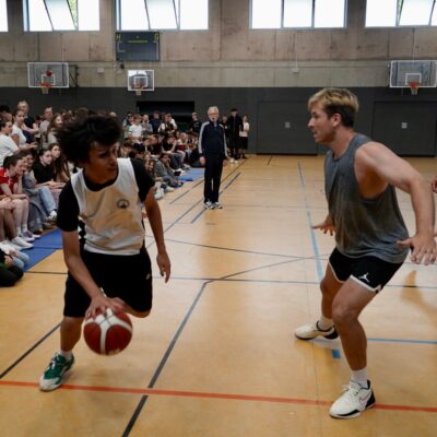 Basketball-Spielszene