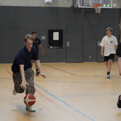 Basketball-Spielszene