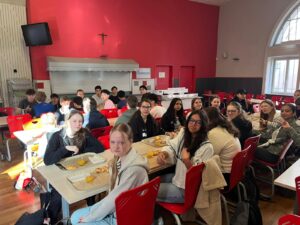 Schülerinnen und Schüler beim Strasbourg-Austausch