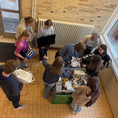 Befüllen der Sammelbehälter