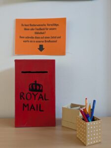 Die Wünsche-Box in der Bibliothek