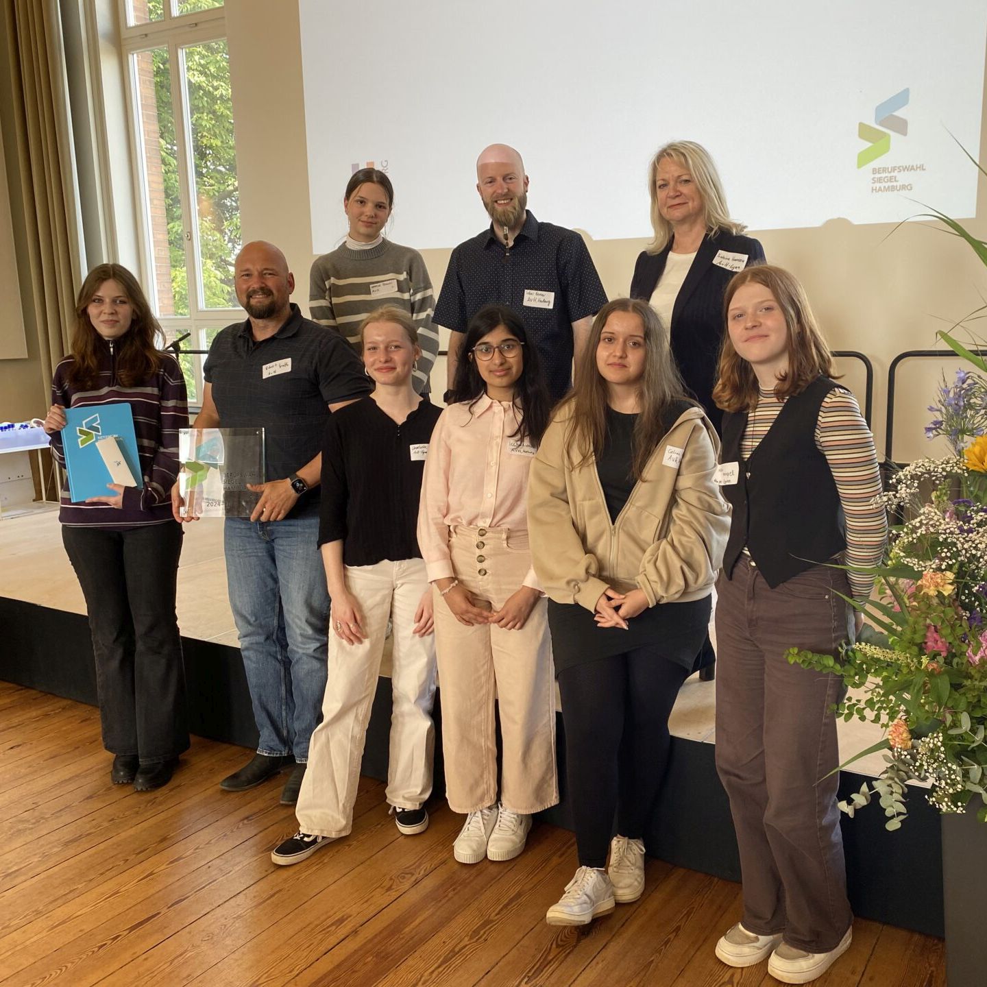 Auf der Auszeichnungsveranstaltung Berufswahlsiegel 2024-2028