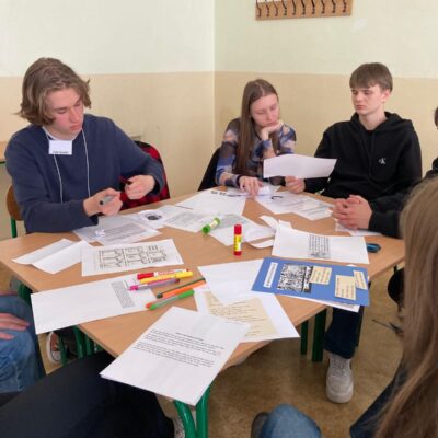 Schülergruppe während des Pragaustauschs